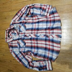 Clam Lake Brewery plaid shirt sz3XL EUC